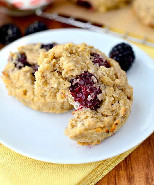 Galletitas de avena y moras
