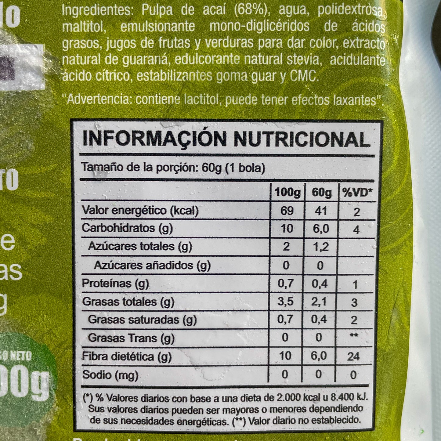 Pulpa de Açaí ZERO